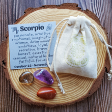 Load image into Gallery viewer, Gemstones for zodiac sign Scorpio