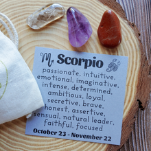 Load image into Gallery viewer, Crystals for zodiac sign Scorpio