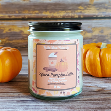 Load image into Gallery viewer, Spiced Pumpkin Latte Soy Wax Candle - 9 oz