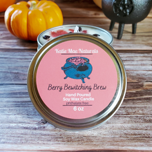 Load image into Gallery viewer, Hand poured soy wax candle with crystals and glitter