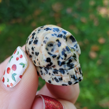 Load image into Gallery viewer, Small Gemstone Pocket Skull - 1 inch - Choose Your Stone