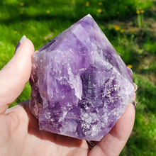Load image into Gallery viewer, Large Natural Amethyst Top Polished Point