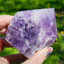 Load image into Gallery viewer, Large Natural Amethyst Top Polished Point