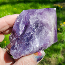 Load image into Gallery viewer, Large Natural Amethyst Top Polished Point
