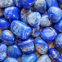 Load image into Gallery viewer, Lapis Lazuli Tumbled Gemstones - 0.5-1 inch