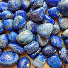 Load image into Gallery viewer, Lapis Lazuli Tumbled Gemstones - 0.5-1 inch