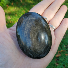 Load image into Gallery viewer, Silver sheen Obsidian crystals