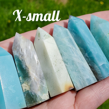 Load image into Gallery viewer, Caribbean Blue Chalcedony Point