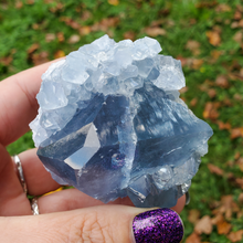 Load image into Gallery viewer, Natural Celestite Druzy Geode Cluster