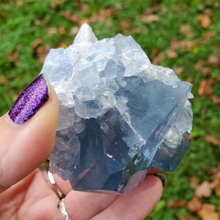 Load image into Gallery viewer, Natural Celestite Druzy Geode Cluster