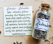 Load image into Gallery viewer, lavender mini herb bottle