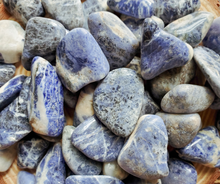 Load image into Gallery viewer, Sodalite Tumbled Gemstones 0.5-1.5 inch