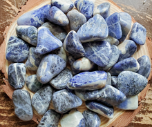 Load image into Gallery viewer, Sodalite Tumbled Gemstones 0.5-1.5 inch