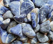 Load image into Gallery viewer, Sodalite Tumbled Gemstones 0.5-1.5 inch