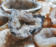 Load image into Gallery viewer, Ethically sourced Oco/occo agate geodes