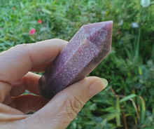 Load image into Gallery viewer, Purple Lepidolite gemstone point, lepidolite crystal tower