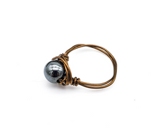 Load image into Gallery viewer, Hematite Wire Wrapped Ring