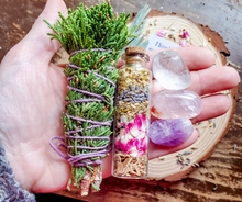 Load image into Gallery viewer, Healing Spell and Crystal Smudge Kit