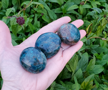 Load image into Gallery viewer, Blue apatite Palm stones