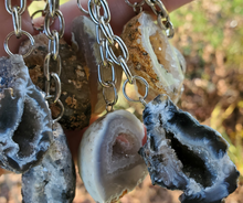 Load image into Gallery viewer, Occo Agate Geode Keychain