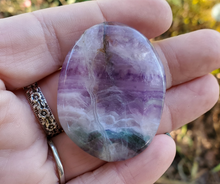 Load image into Gallery viewer, Fluorite Worry Stone