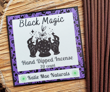 Load image into Gallery viewer, Black Magic Hand Dipped Incense Sticks - 20 Pack
