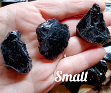 Load image into Gallery viewer, Rough Black Obsidian gemstones