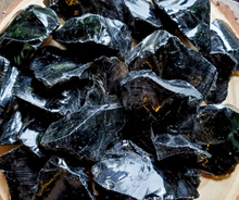 Load image into Gallery viewer, Rough Black Obsidian gemstones