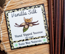 Load image into Gallery viewer, Vanilla Silk Hand Dipped Incense Sticks - 20 pack