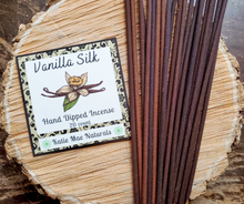 Load image into Gallery viewer, Vanilla Silk Hand Dipped Incense Sticks - 20 pack