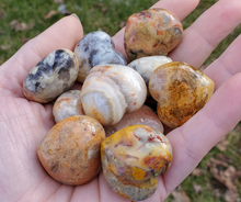 Load image into Gallery viewer, Small Crazy Lace Agate Heart - 30mm