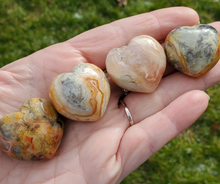 Load image into Gallery viewer, Small Crazy Lace Agate Heart - 30mm