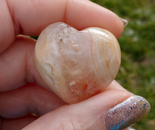 Load image into Gallery viewer, Small Crazy Lace Agate Heart - 30mm