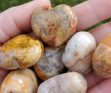 Load image into Gallery viewer, Small Crazy Lace Agate Heart - 30mm