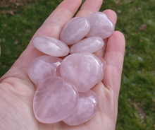 Load image into Gallery viewer, Small Carved Rose Quartz Crystal Hearts - 30mm