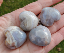 Load image into Gallery viewer, Small Flower Agate Heart