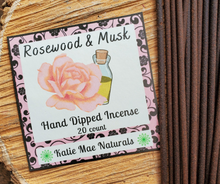 Load image into Gallery viewer, Rosewood and Musk Incense Sticks