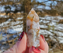 Load image into Gallery viewer, Flower agate gemstone point