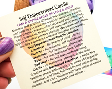 Load image into Gallery viewer, Self Empowerment Intention Candle (Blackened Amethyst) - 12 oz Purple Skull Jar