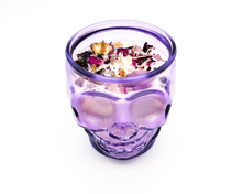 Load image into Gallery viewer, Self Empowerment Intention Candle (Blackened Amethyst) - 12 oz Purple Skull Jar