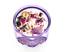 Load image into Gallery viewer, Self Empowerment Intention Candle (Blackened Amethyst) - 12 oz Purple Skull Jar