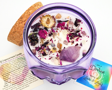 Load image into Gallery viewer, Self Empowerment Intention Candle (Blackened Amethyst) - 12 oz Purple Skull Jar
