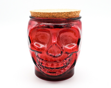 Load image into Gallery viewer, Self Love Intention Candle (Jasmine Vanilla) - 12 oz Red Skull Jar
