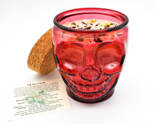 Load image into Gallery viewer, Self Love Intention Candle (Jasmine Vanilla) - 12 oz Red Skull Jar