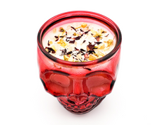 Load image into Gallery viewer, Self Love Intention Candle (Jasmine Vanilla) - 12 oz Red Skull Jar
