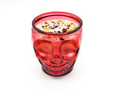 Load image into Gallery viewer, Self Love Intention Candle (Jasmine Vanilla) - 12 oz Red Skull Jar