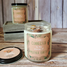 Load image into Gallery viewer, Soy wax candles with gemstones