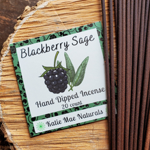 Load image into Gallery viewer, Hand dipped blackberry sage incense sticks