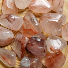 Load image into Gallery viewer, Fire Quartz Tumbled Gemstones