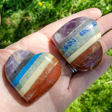 Load image into Gallery viewer, Chakra Gemstone heart
